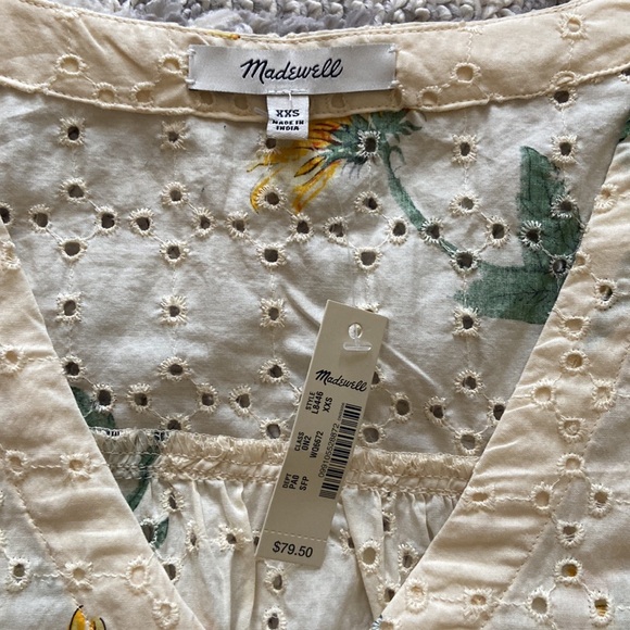 NWT Madewell embroidered shirt - Picture 2 of 3